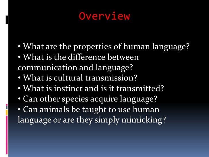 contrasting human language with animal communication animals and human language chapter 2